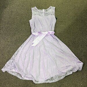 Lilac Dressy Star Lace Short Dress NWT